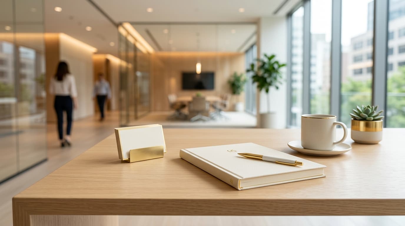 Corporate office light background